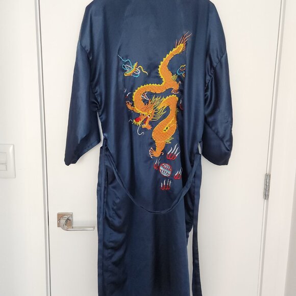 Kimono robe blue ONESIZE UNISEX cardigan - Picture 3 of 8